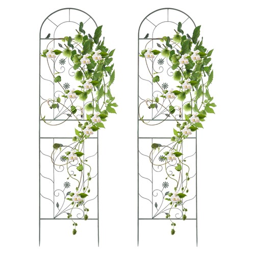 Metal garden fences climbing - metal,