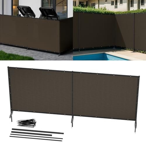 Brown outdoor privacy - 12',